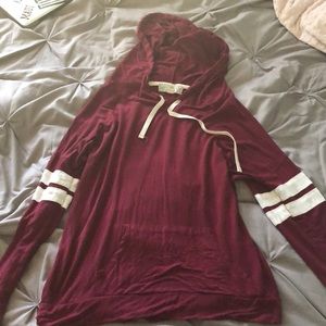 Pink Republic maroon hoodie. size m but fits small